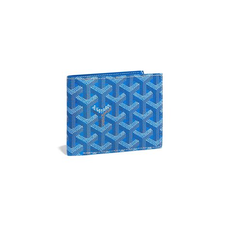 light blue goyard wallet|Goyard blue wallet men's.